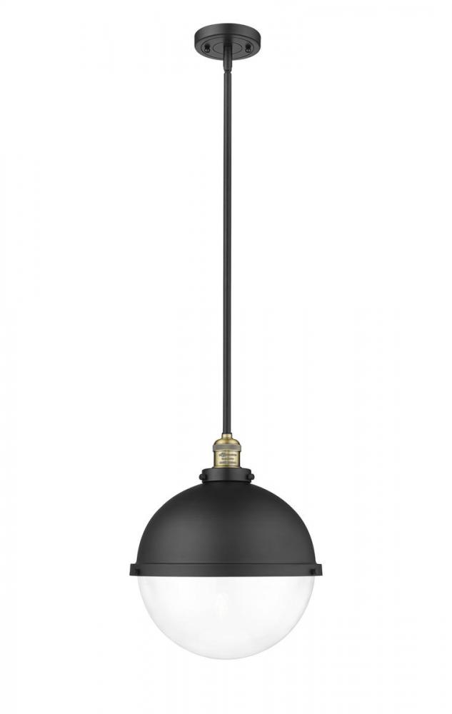 Hampden - 1 Light - 13 inch - Black Antique Brass - Stem Hung - Pendant