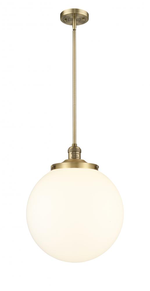 Beacon - 1 Light - 14 inch - Brushed Brass - Stem Hung - Pendant