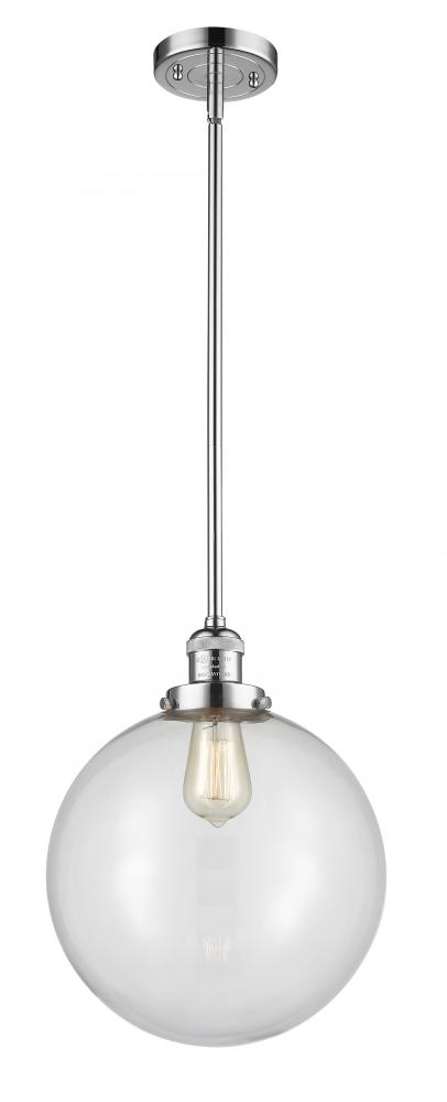 Beacon - 1 Light - 12 inch - Polished Chrome - Stem Hung - Mini Pendant