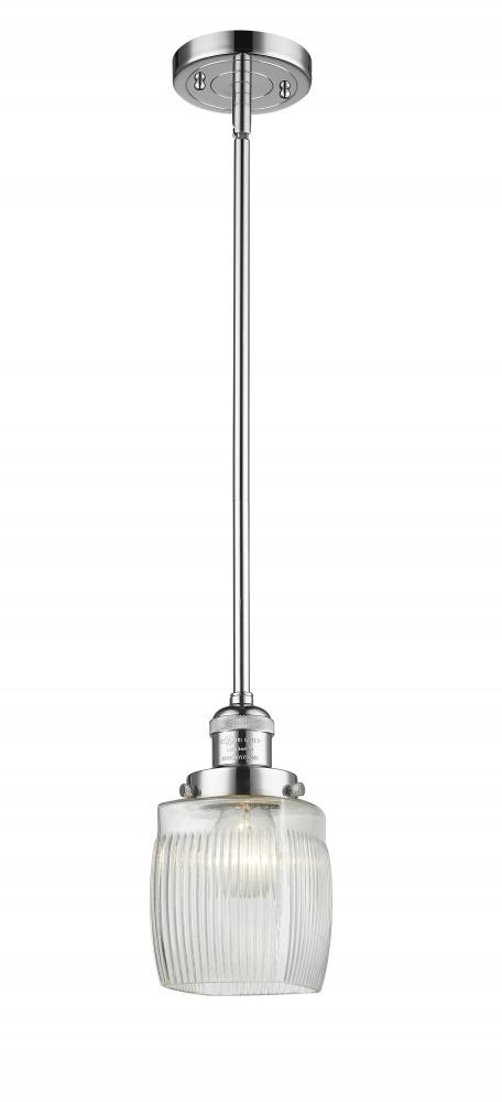 Colton - 1 Light - 6 inch - Polished Chrome - Stem Hung - Mini Pendant