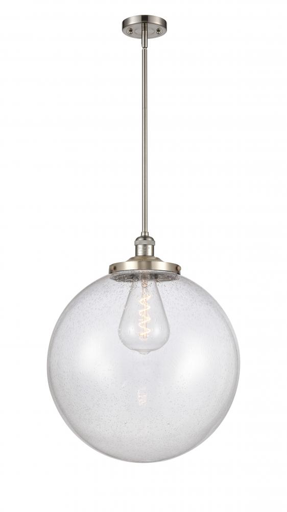 Beacon - 1 Light - 18 inch - Brushed Satin Nickel - Stem Hung - Pendant