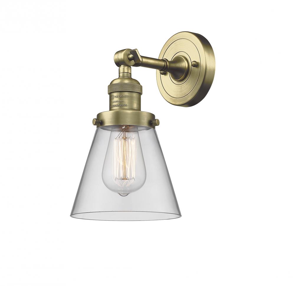 Cone - 1 Light - 6 inch - Antique Brass - Sconce