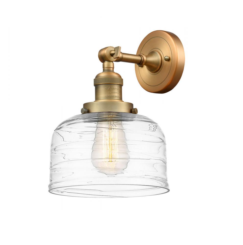 Bell - 1 Light - 8 inch - Brushed Brass - Sconce