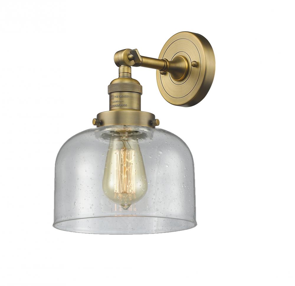 Bell - 1 Light - 8 inch - Brushed Brass - Sconce