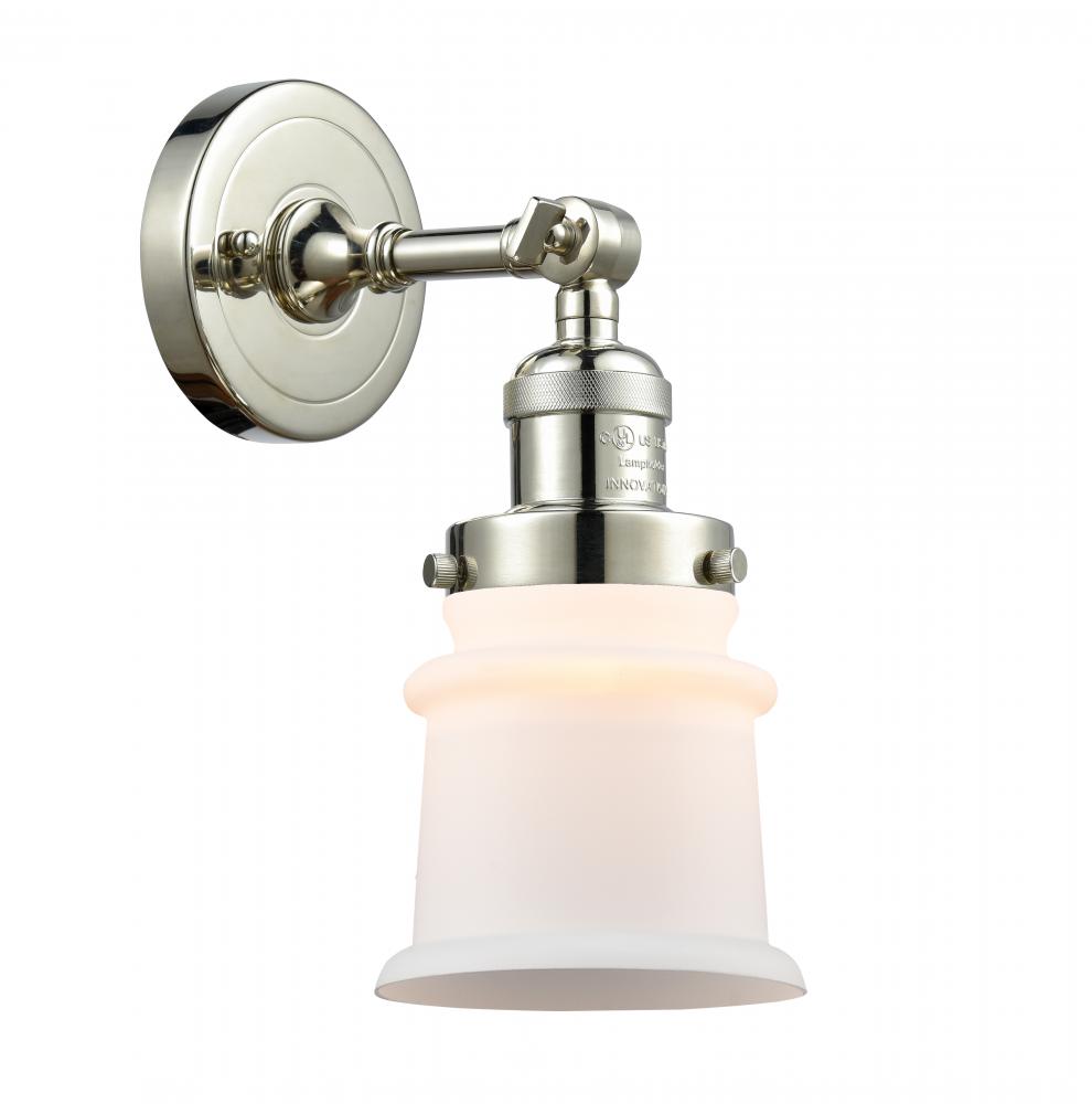 Canton - 1 Light - 5 inch - Polished Nickel - Sconce