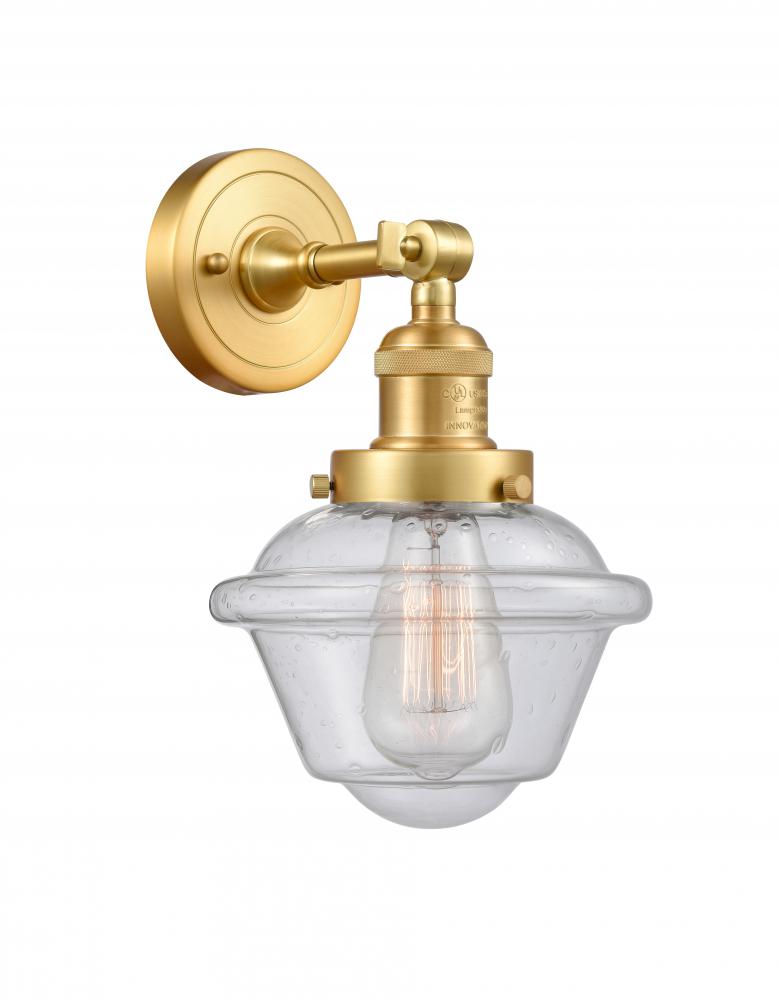 Oxford - 1 Light - 8 inch - Satin Gold - Sconce