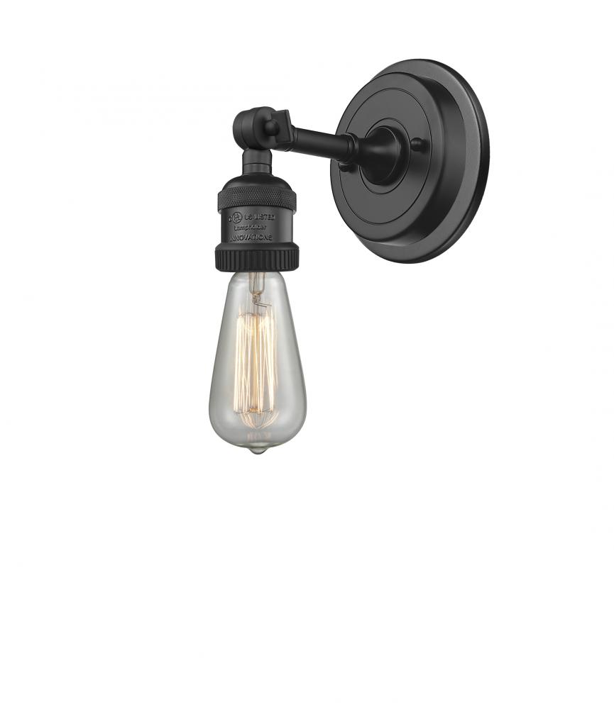 Bare Bulb - 1 Light - 5 inch - Matte Black - Sconce