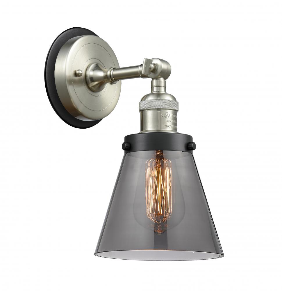 Cone - 1 Light - 6 inch - Polished Nickel - Sconce