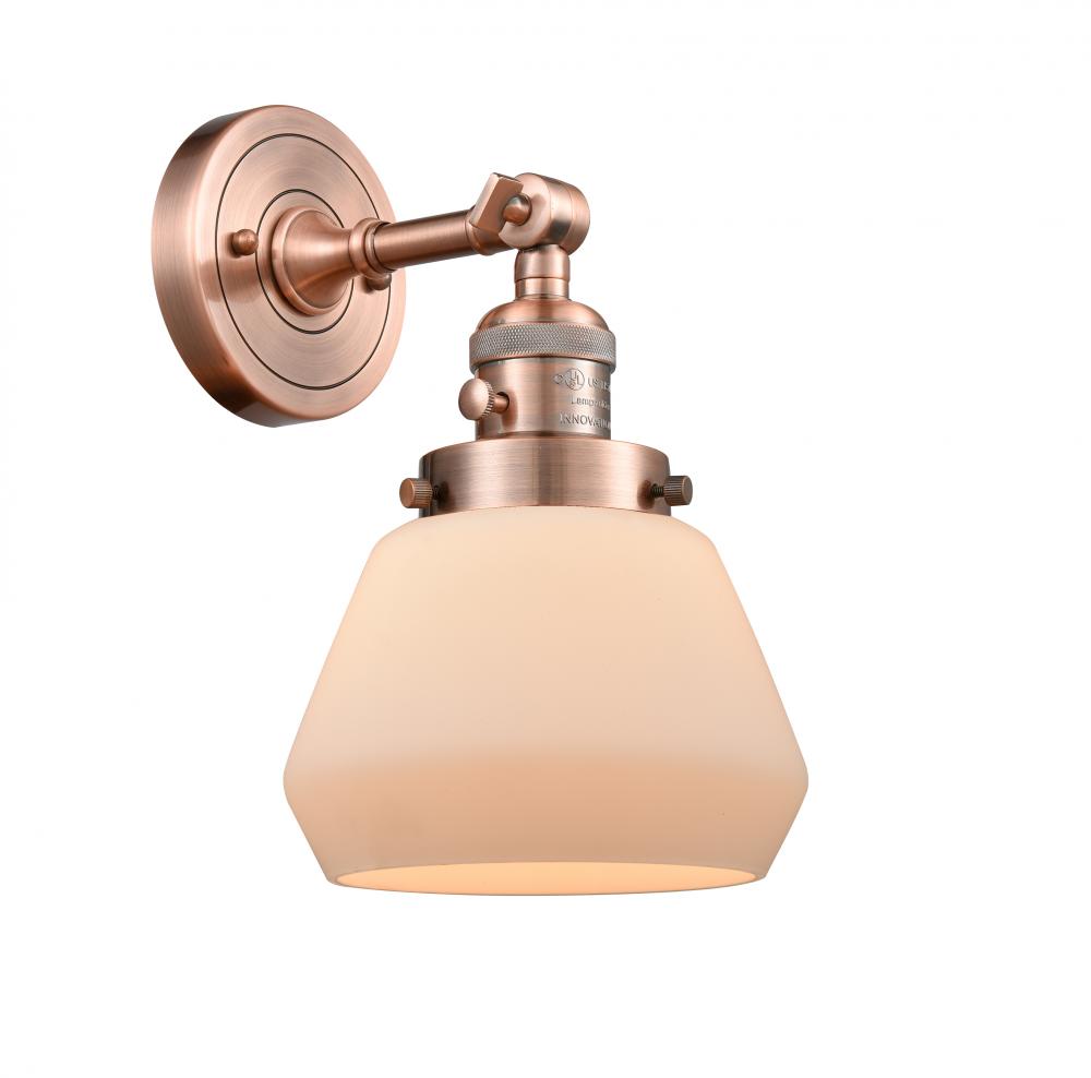 Fulton - 1 Light - 7 inch - Antique Copper - Sconce