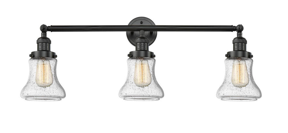 Bellmont - 3 Light - 30 inch - Matte Black - Bath Vanity Light