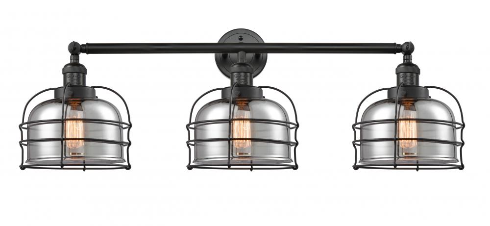 Large Bell Cage 3 Light Bath Vanity Light