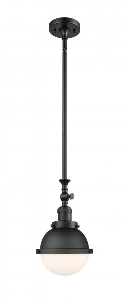 Hampden - 1 Light - 7 inch - Matte Black - Stem Hung - Mini Pendant