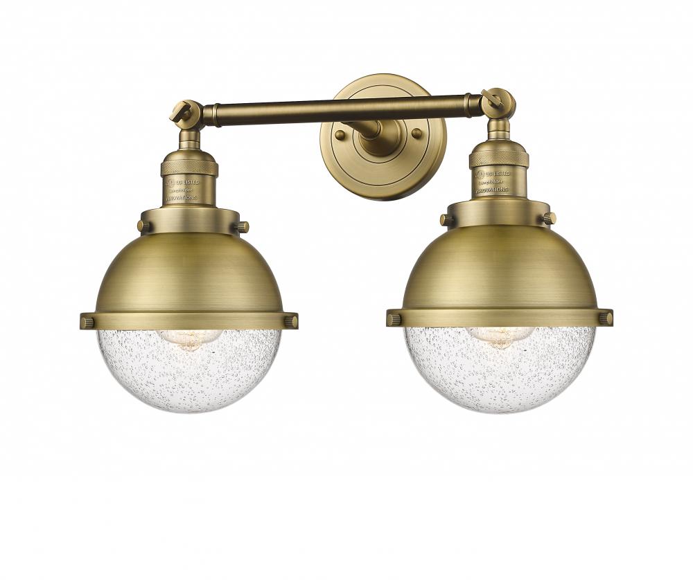 Hampden - 2 Light - 18 inch - Brushed Brass - Bath Vanity Light