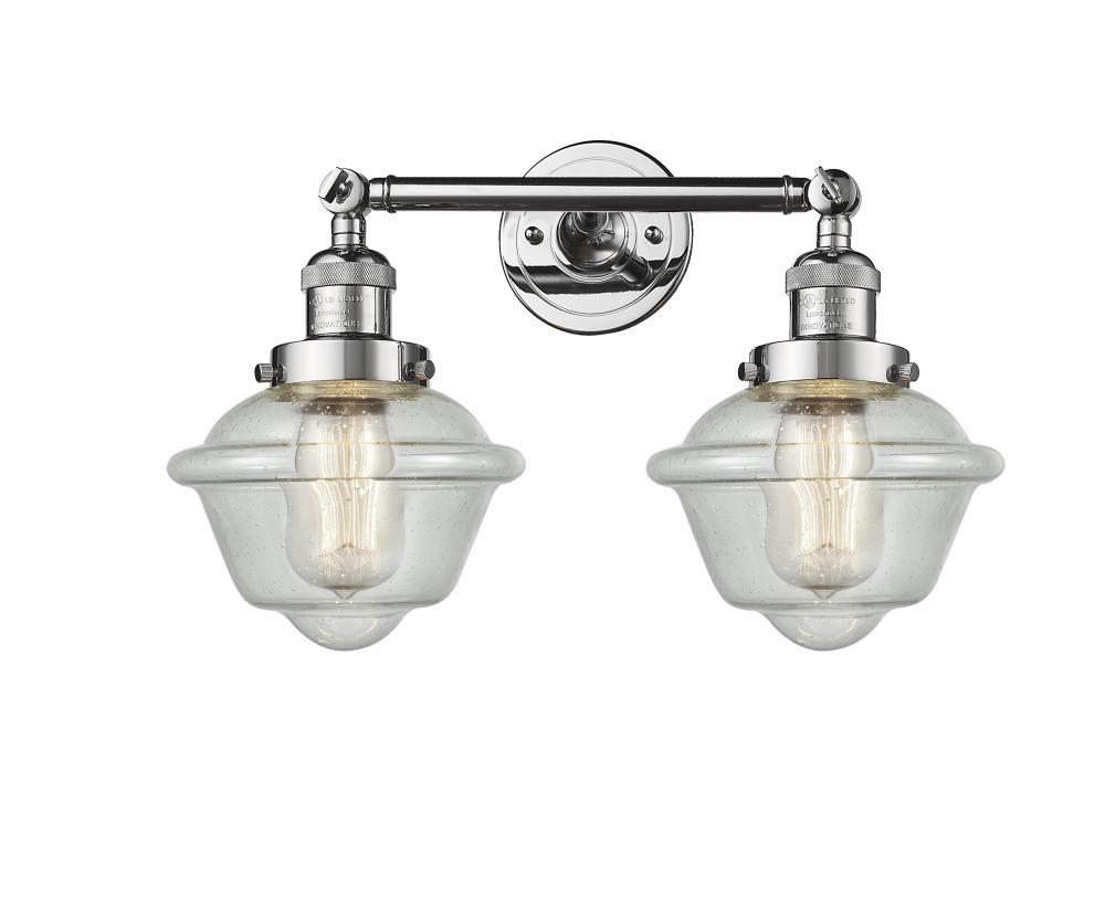 Oxford - 2 Light - 17 inch - Polished Chrome - Bath Vanity Light