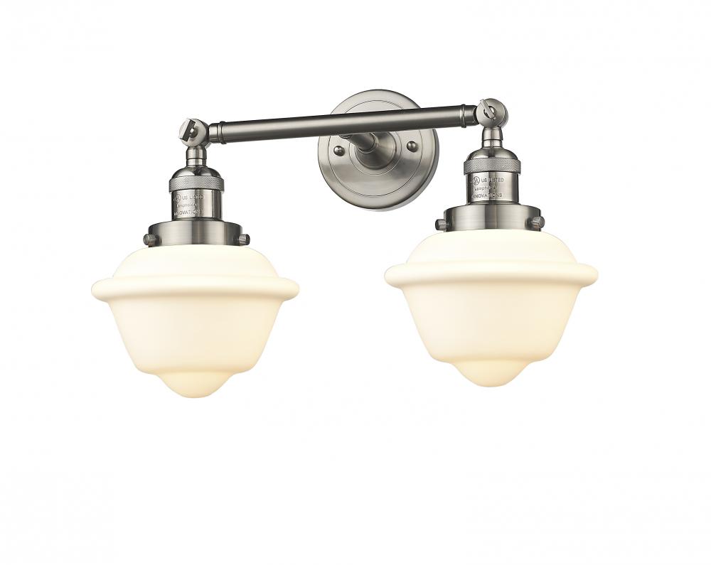 Oxford - 2 Light - 17 inch - Brushed Satin Nickel - Bath Vanity Light