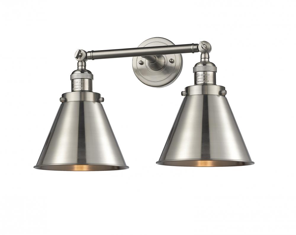 Appalachian - 2 Light - 18 inch - Brushed Satin Nickel - Bath Vanity Light