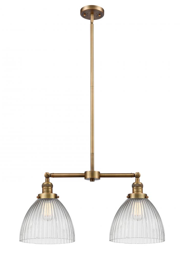 Seneca Falls - 2 Light - 21 inch - Brushed Brass - Stem Hung - Island Light