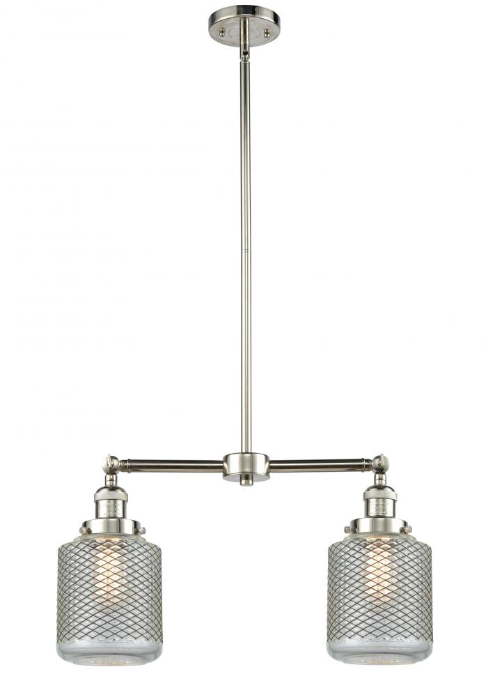 Stanton - 2 Light - 23 inch - Polished Nickel - Stem Hung - Island Light