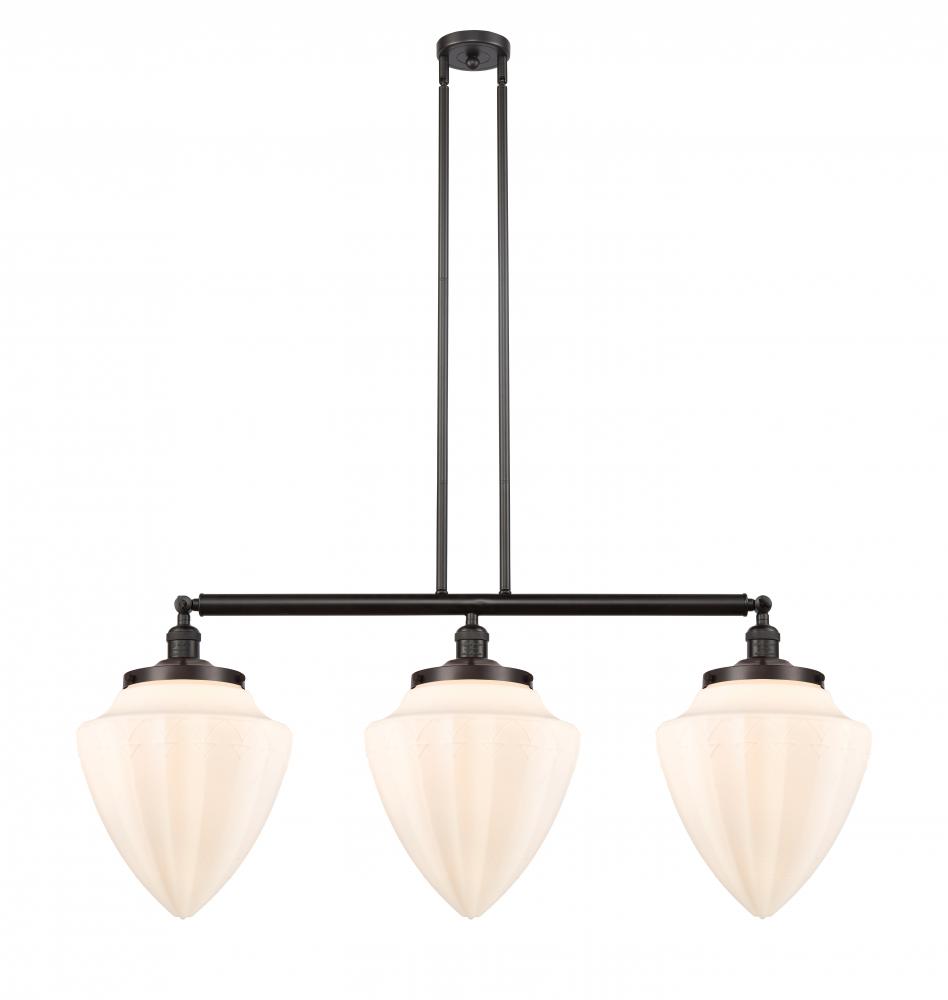 Bullet - 3 Light - 40 inch - Oil Rubbed Bronze - Stem Hung - Island Light