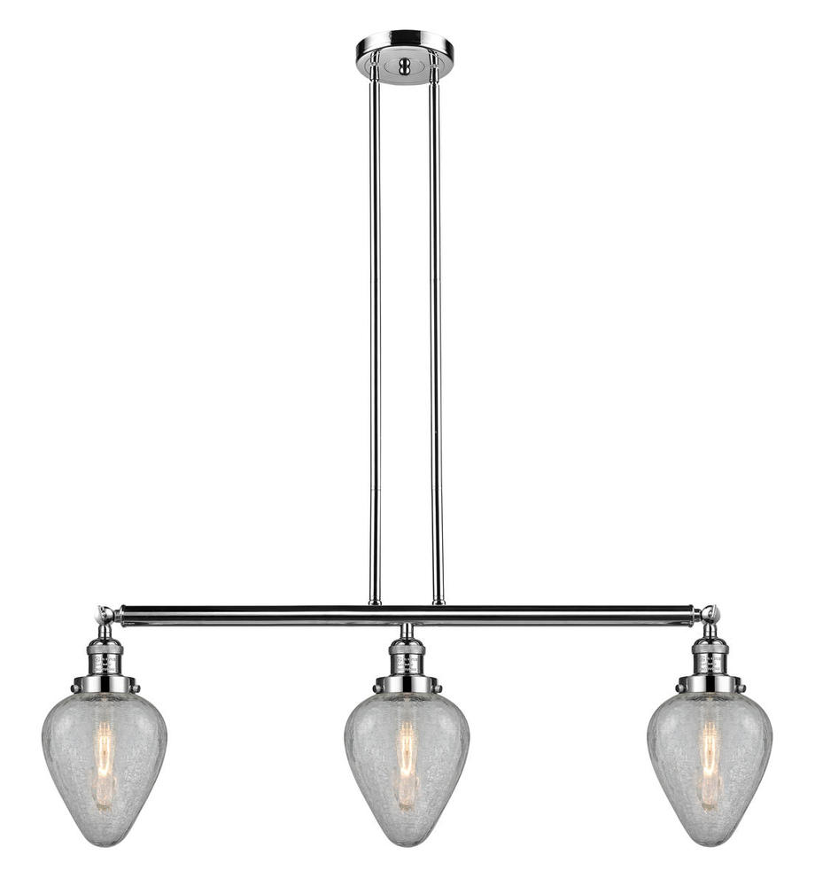 Geneseo - 3 Light - 38 inch - Polished Nickel - Stem Hung - Island Light