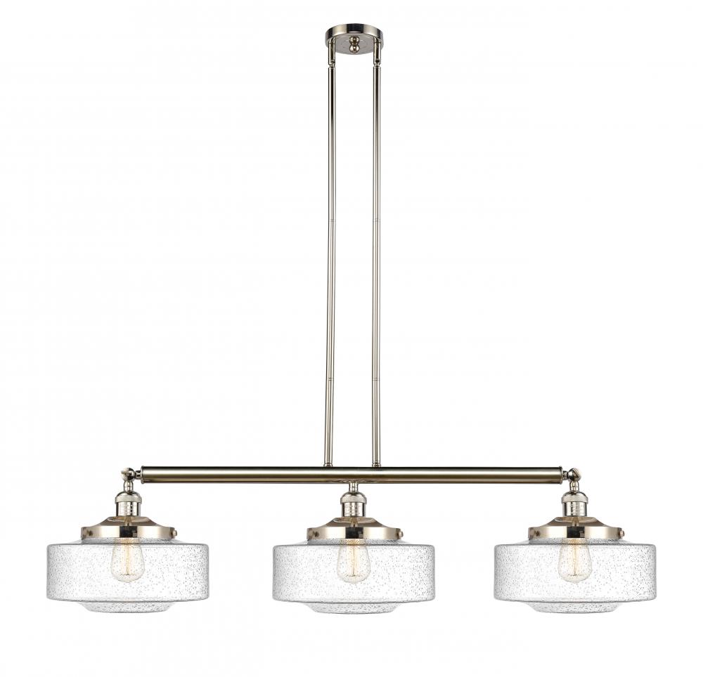 Bridgeton - 3 Light - 44 inch - Polished Nickel - Stem Hung - Island Light