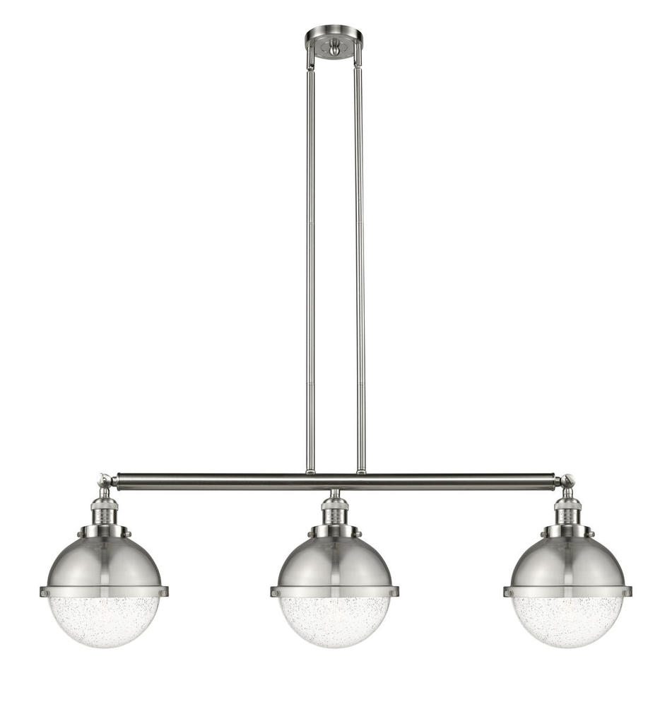 Hampden - 3 Light - 42 inch - Brushed Satin Nickel - Stem Hung - Island Light