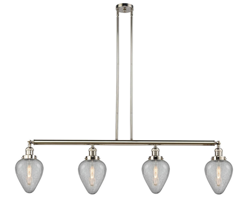 Geneseo - 4 Light - 52 inch - Polished Nickel - Stem Hung - Island Light