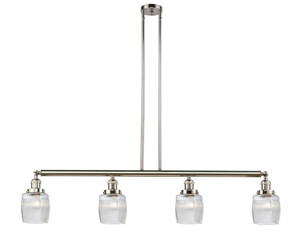 Colton - 4 Light - 50 inch - Polished Nickel - Stem Hung - Island Light