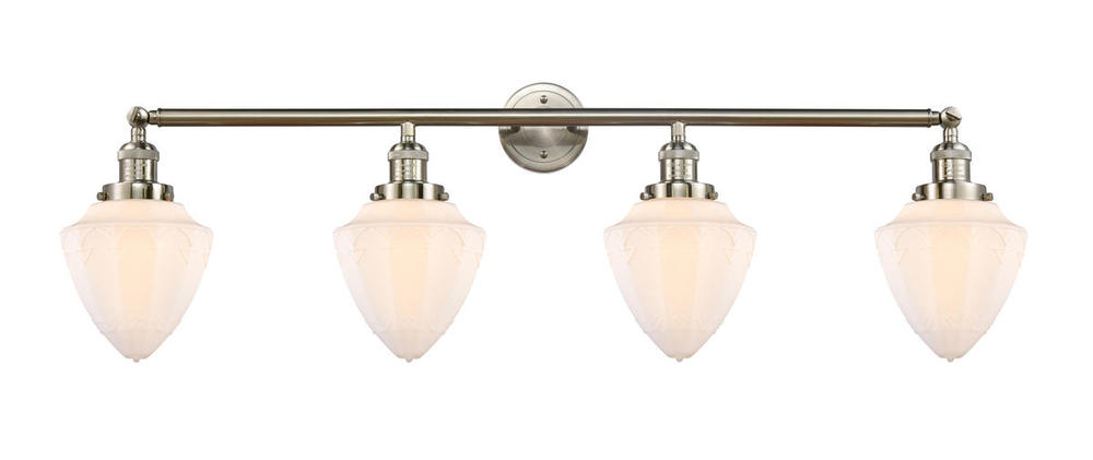 Bullet - 4 Light - 46 inch - Brushed Satin Nickel - Bath Vanity Light