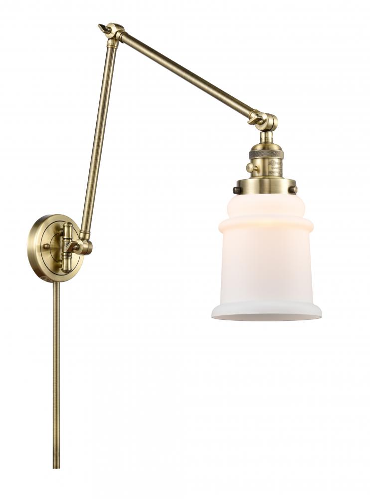 Canton - 1 Light - 6 inch - Antique Brass - Swing Arm