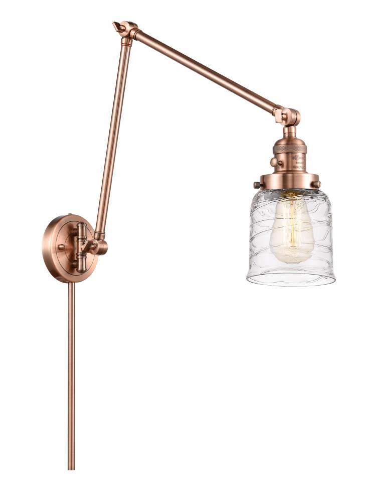 Bell - 1 Light - 8 inch - Antique Copper - Swing Arm