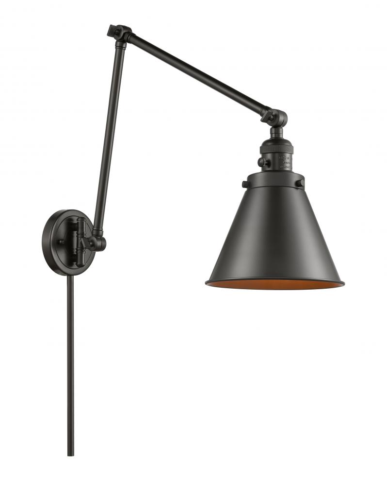 Appalachian - 1 Light - 8 inch - Oil Rubbed Bronze - Swing Arm