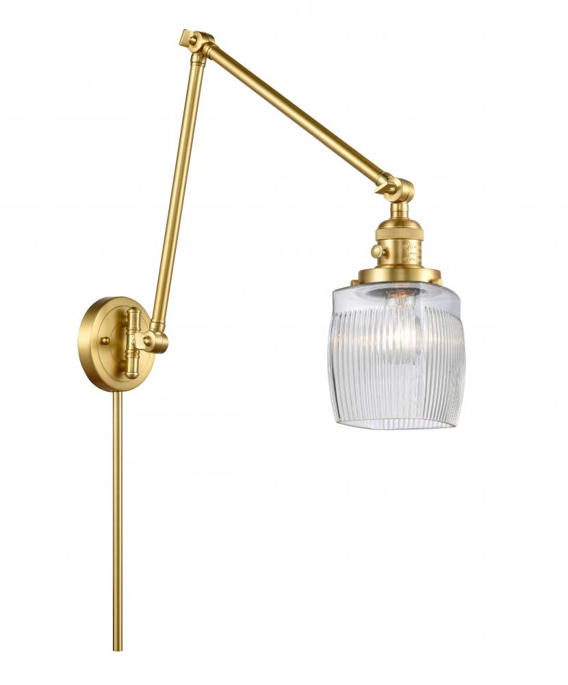 Colton - 1 Light - 8 inch - Satin Gold - Swing Arm