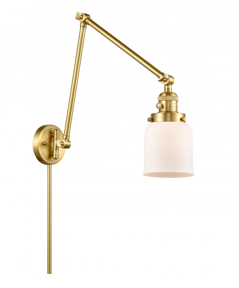 Bell - 1 Light - 8 inch - Satin Gold - Swing Arm