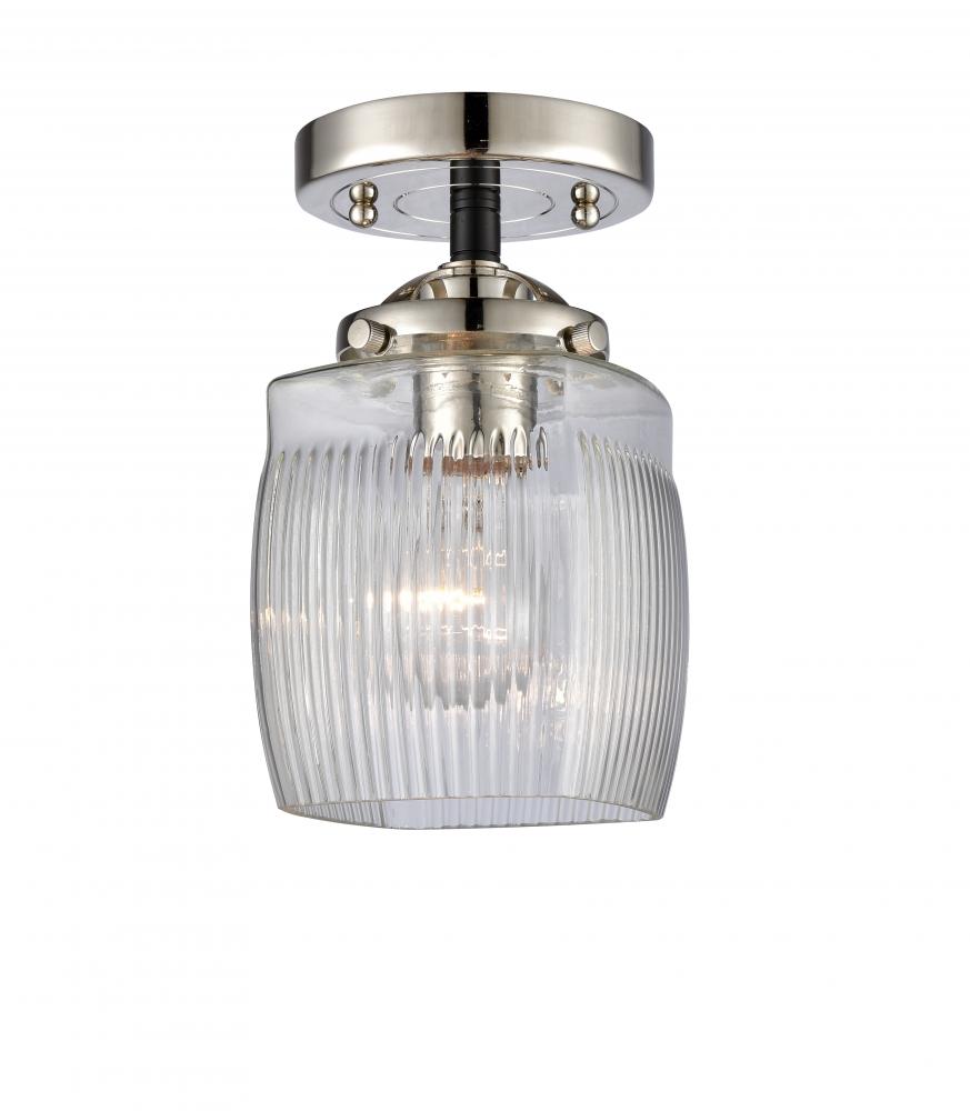 Colton - 1 Light - 6 inch - Black Polished Nickel - Semi-Flush Mount