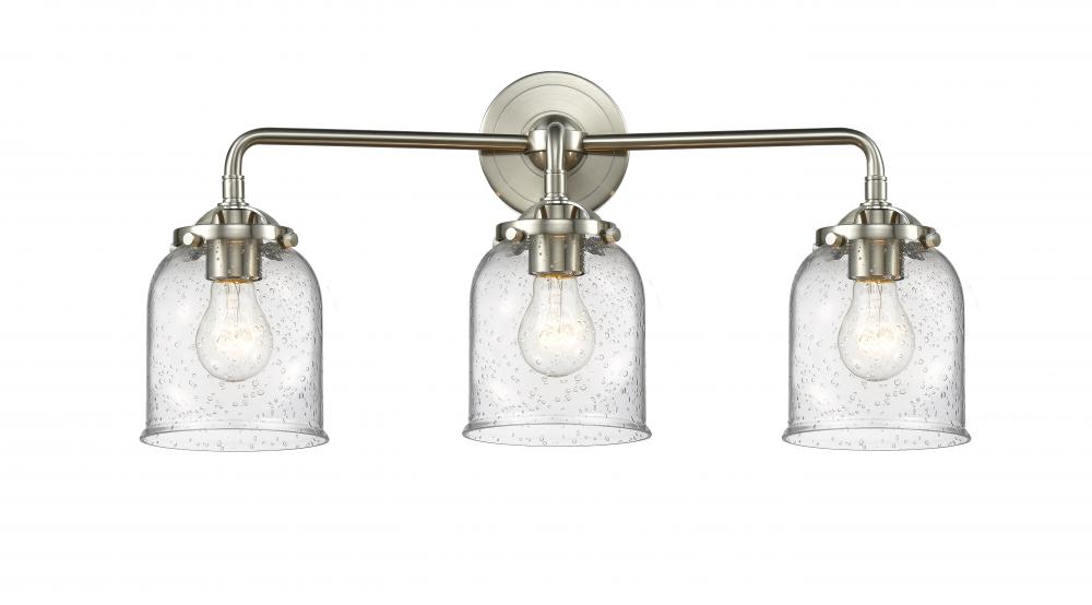 Bell - 3 Light - 23 inch - Brushed Satin Nickel - Bath Vanity Light