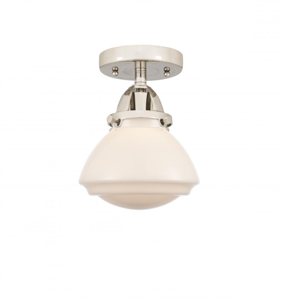 Olean - 1 Light - 7 inch - Polished Nickel - Semi-Flush Mount