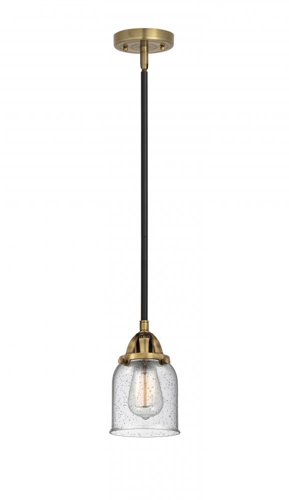 Bell - 1 Light - 5 inch - Black Antique Brass - Cord hung - Mini Pendant