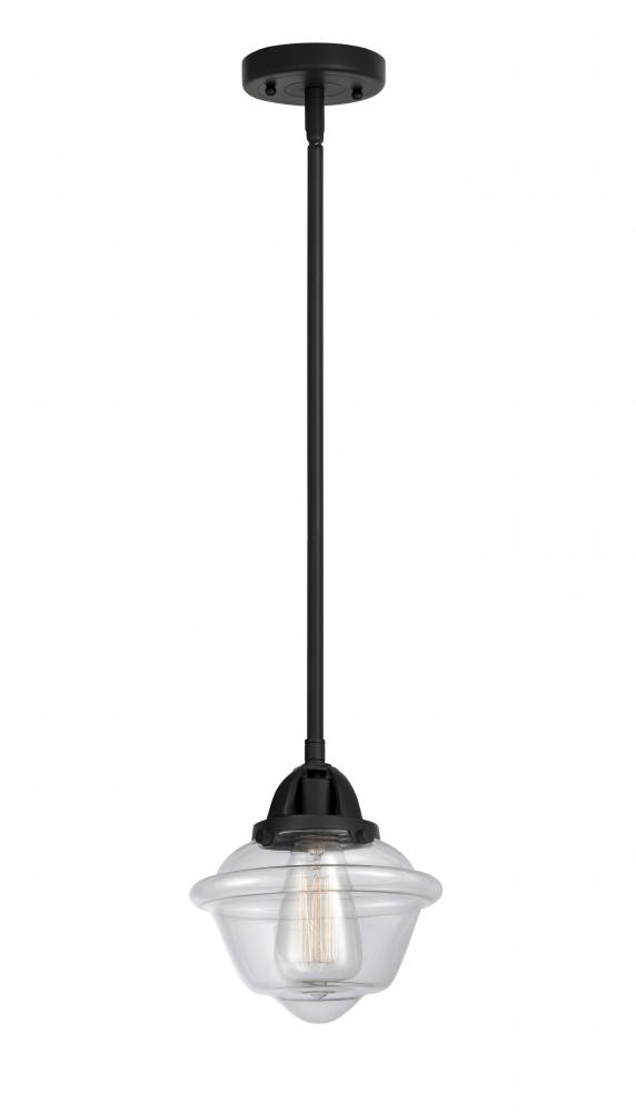 Oxford - 1 Light - 8 inch - Matte Black - Cord hung - Mini Pendant