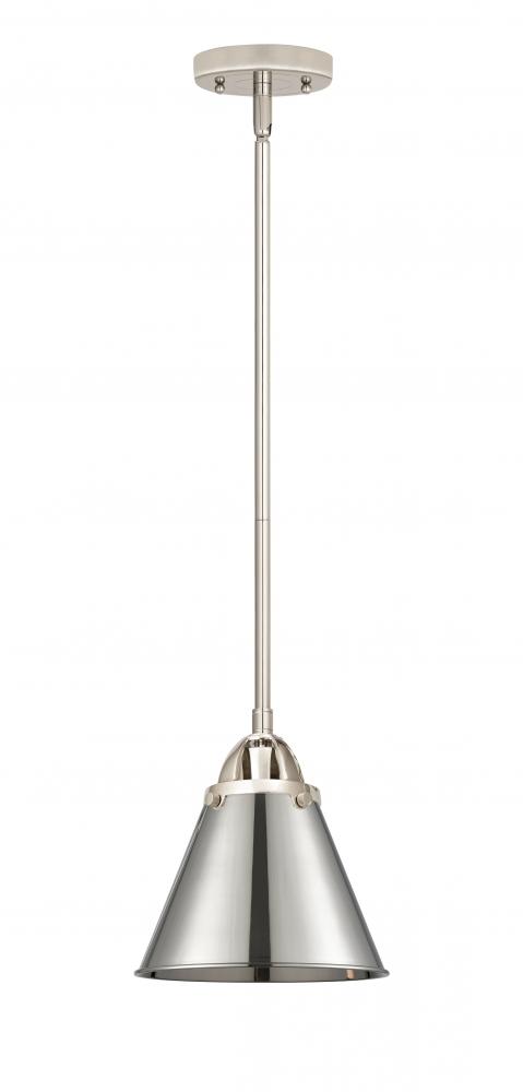 Appalachian - 1 Light - 8 inch - Polished Nickel - Cord hung - Mini Pendant