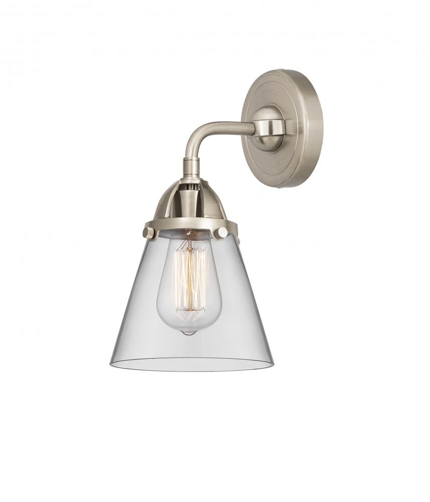 Cone - 1 Light - 6 inch - Brushed Satin Nickel - Sconce