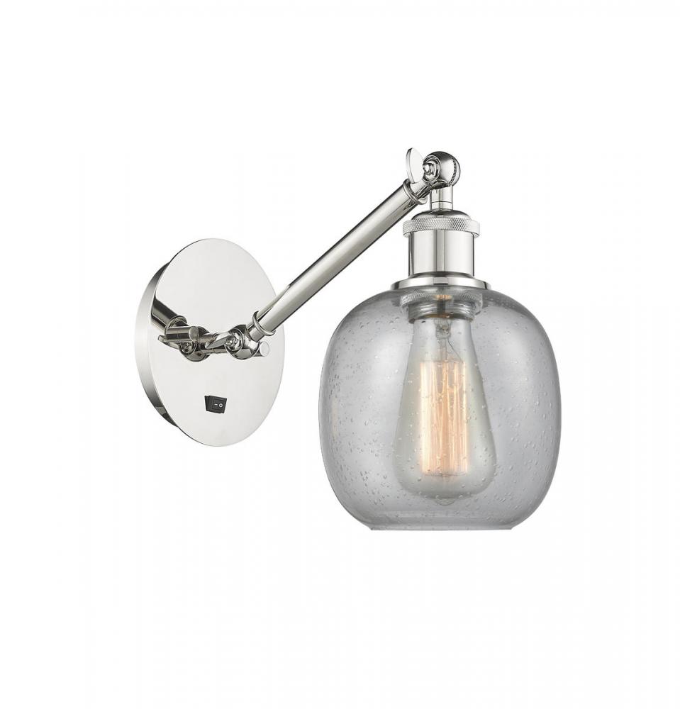 Belfast - 1 Light - 6 inch - Polished Nickel - Sconce