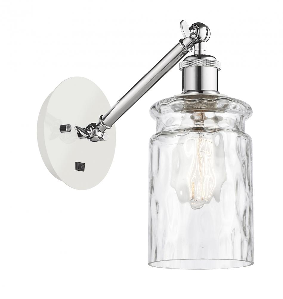 Candor - 1 Light - 5 inch - White Polished Chrome - Sconce