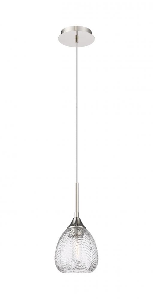 Berkshire - 1 Light - 6 inch - Polished Nickel - Cord Hung - Pendant