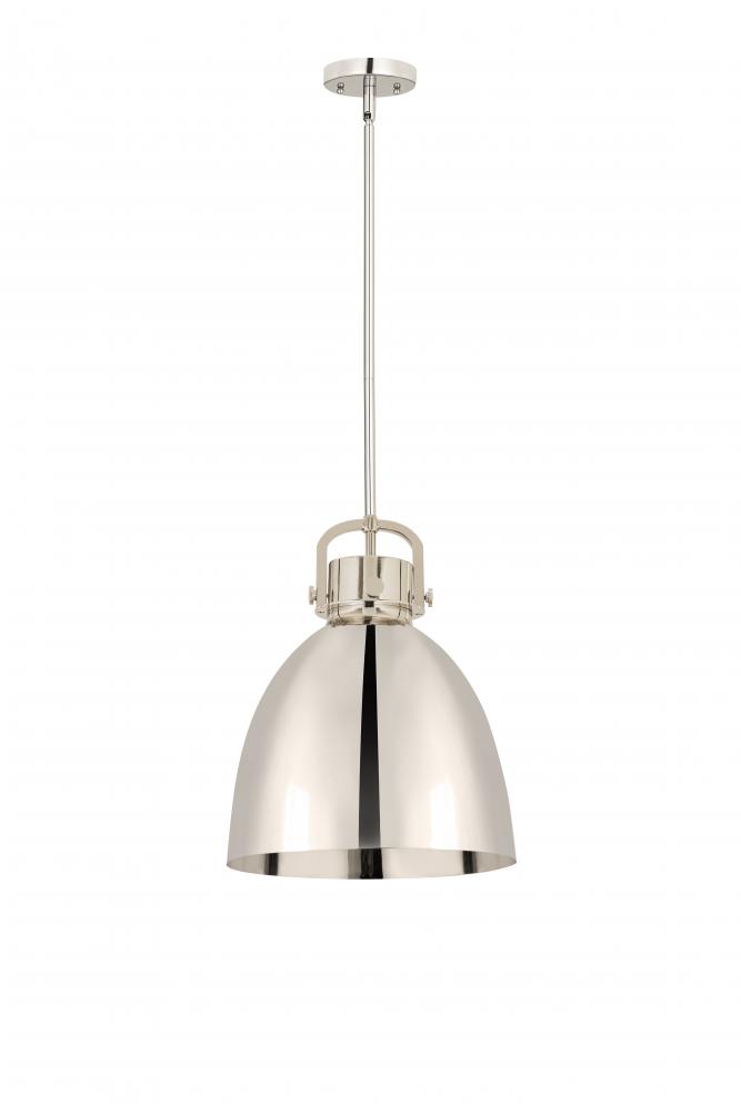 Newton Sphere - 1 Light - 14 inch - Polished Nickel - Pendant