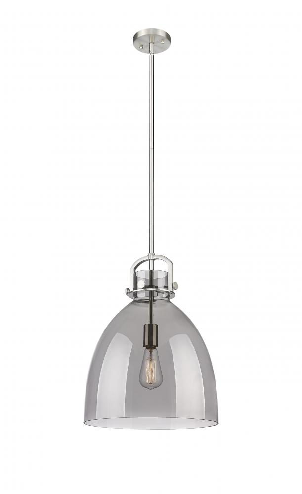 Newton Bell - 1 Light - 14 inch - Satin Nickel - Pendant