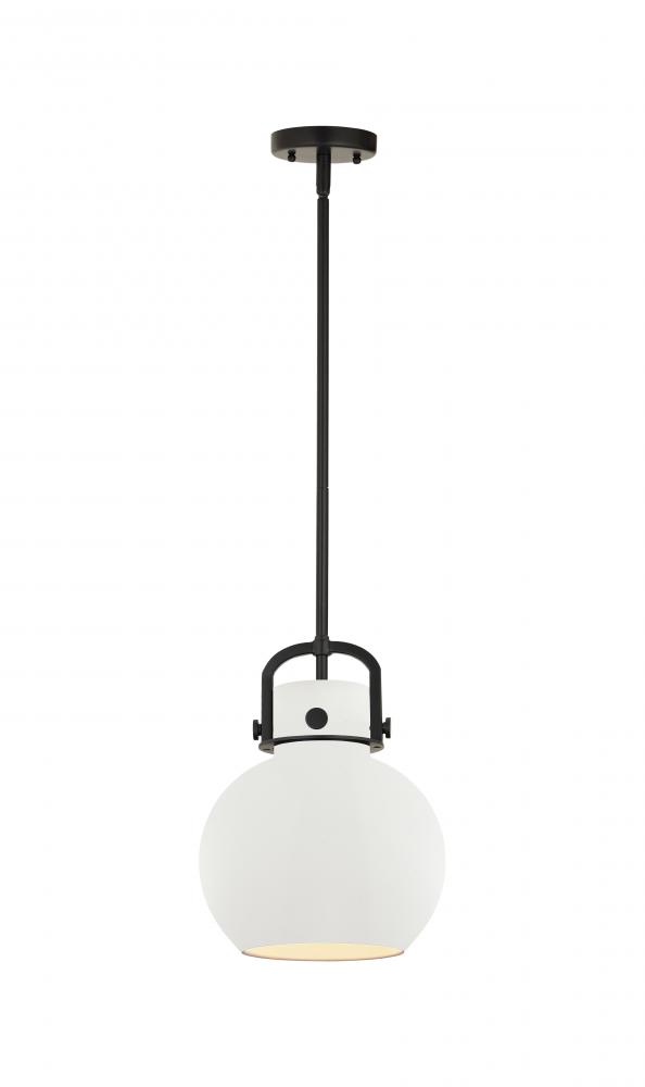 Newton Sphere - 1 Light - 10 inch - Matte Black - Mini Pendant