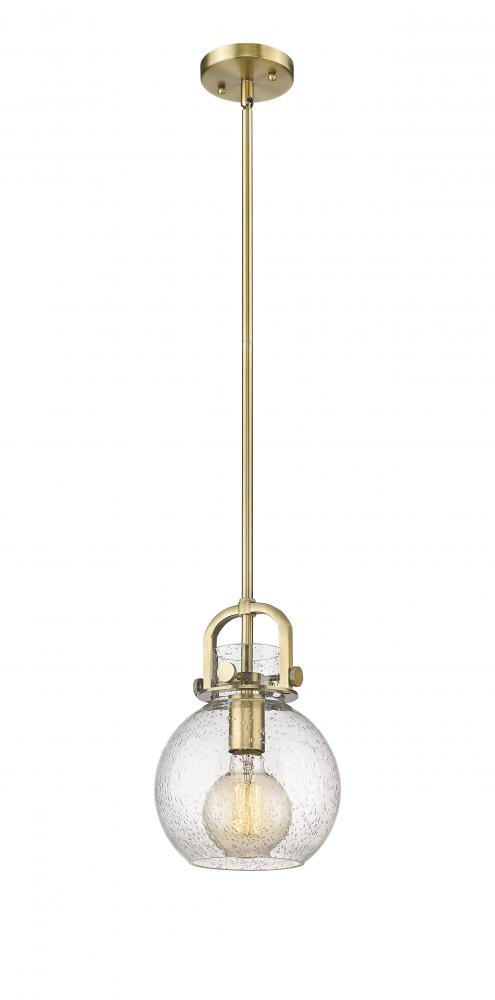 Newton Sphere - 1 Light - 8 inch - Brushed Brass - Mini Pendant