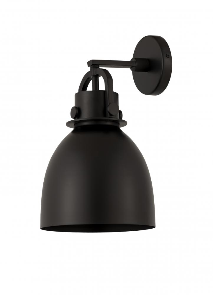 Newton Sphere - 1 Light - 8 inch - Matte Black - Sconce