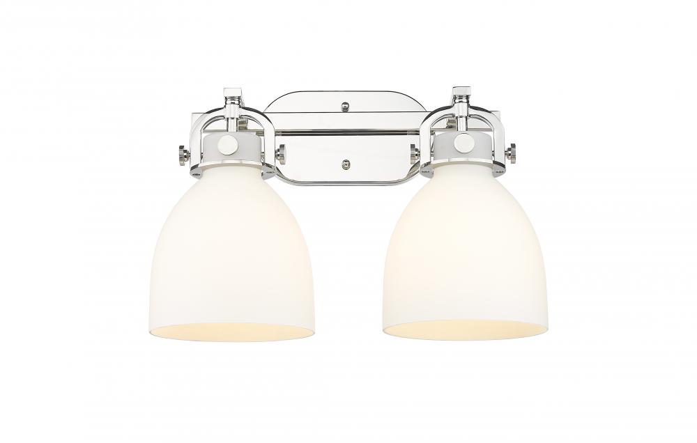 Newton Bell - 2 Light - 17 inch - Polished Nickel - Bath Vanity Light